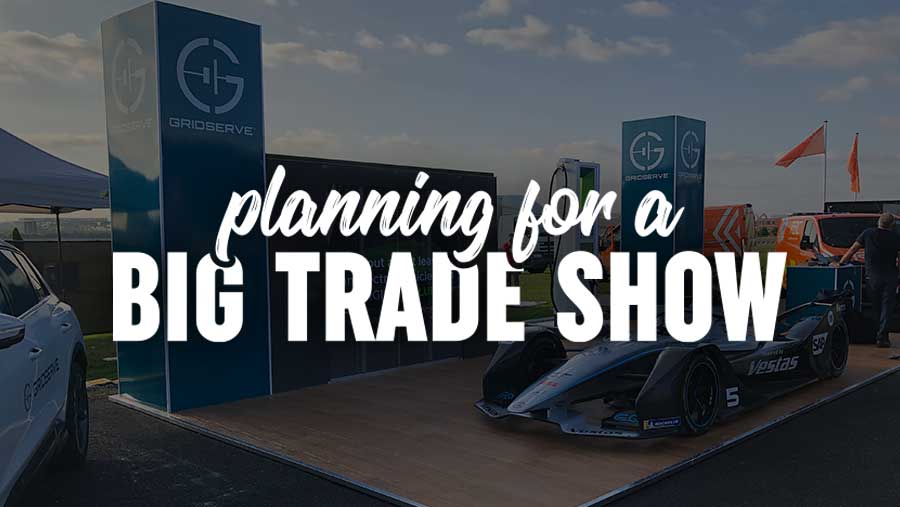 How far ahead should I start planning for a big trade show?