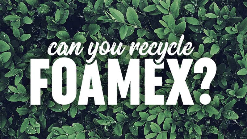 Can you recycle foamex