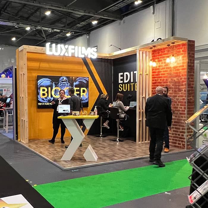 Custom Exhibition Stand | Event Production Show | LuxFilms | Motive Exhibitions