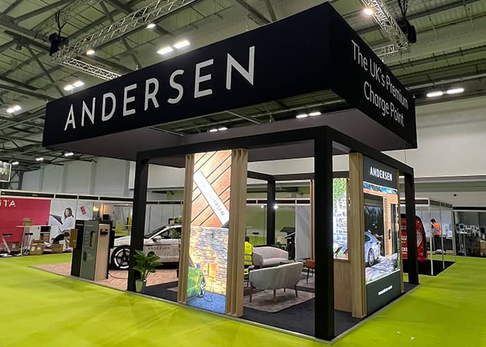 Custom Exhibition Stand | Fully Charged South | Andersen EV | Motive Exhibitions