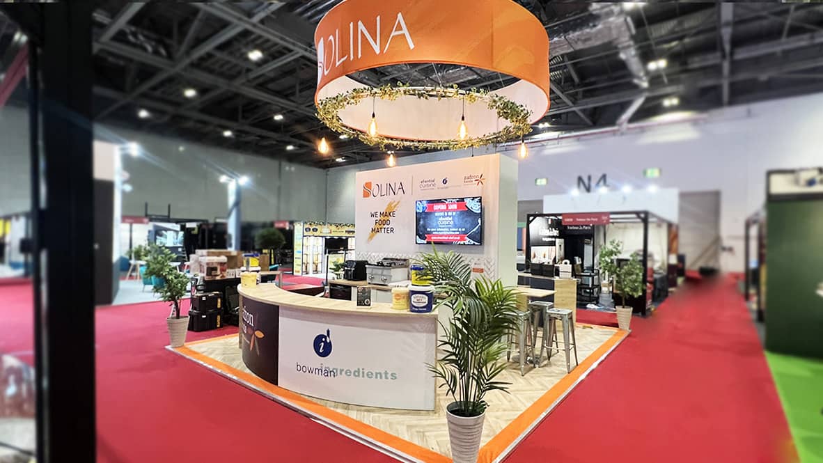 custom exhibition stand builders | Motive Exhibitions | essential cuisine and solina