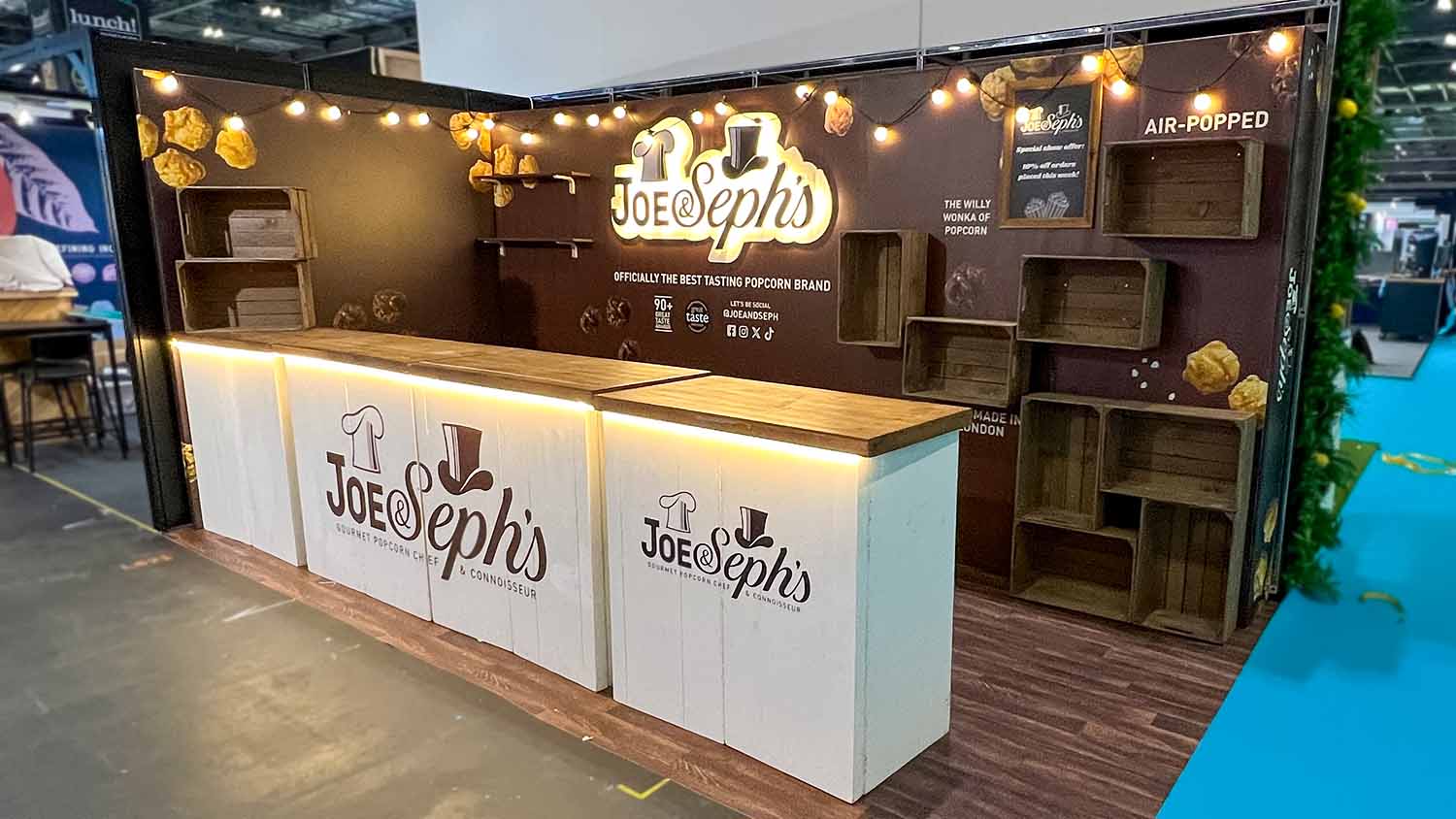 sustainable exhibition stand | Motive Exhibitions | Joe and Seph's