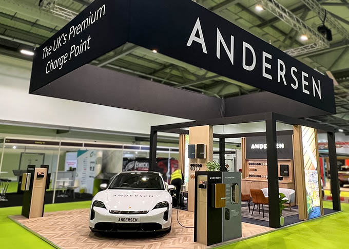 Custom exhibition stand - Fully Charged South - Motive Exhibitions - Anderson EV