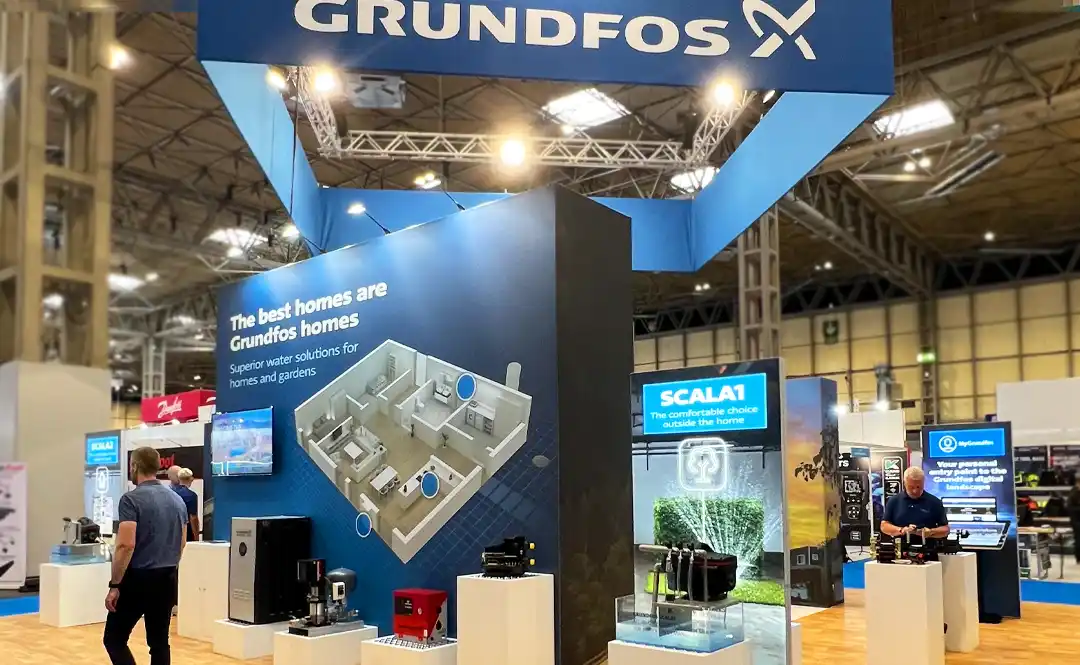 Grundfos | Custom Stand Builders | Motive Exhibitions