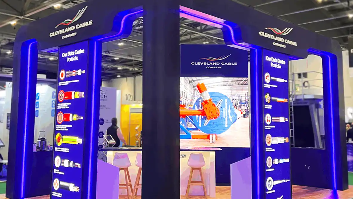 Cleveland Cable | Data Centre World | Custom Stand Builder | Motive Exhibitions