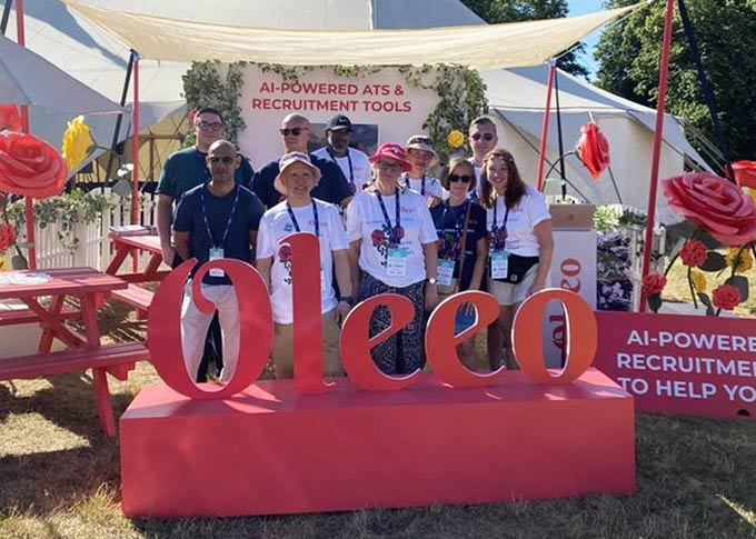 Oleeo Exhibition Stand at RecFest