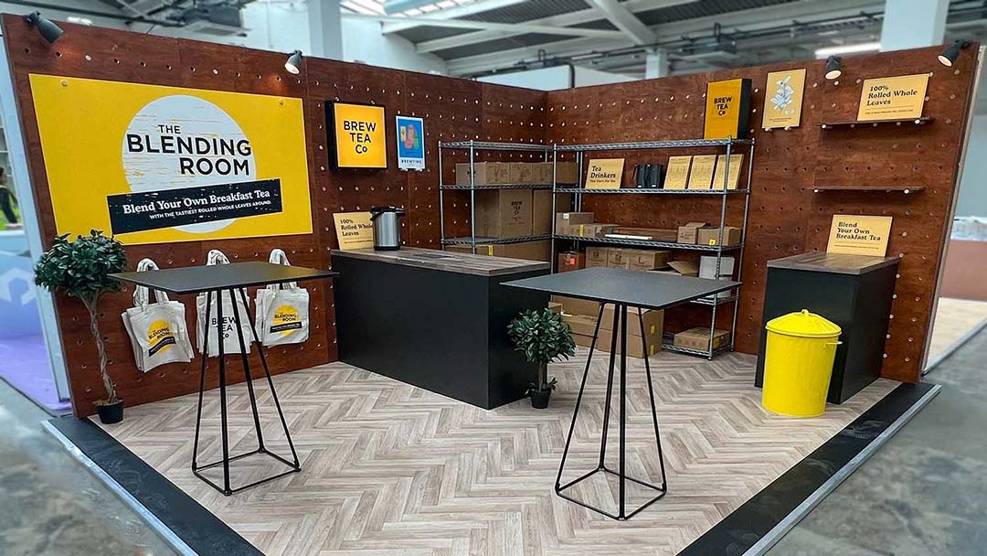 bespoke exhibition stand | Motive Exhibitions | Brew Tea Co