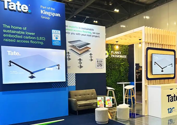 bespoke exhibition stand with interactive display (1) Better Stands Gold for sustainability for Exhibition Stands