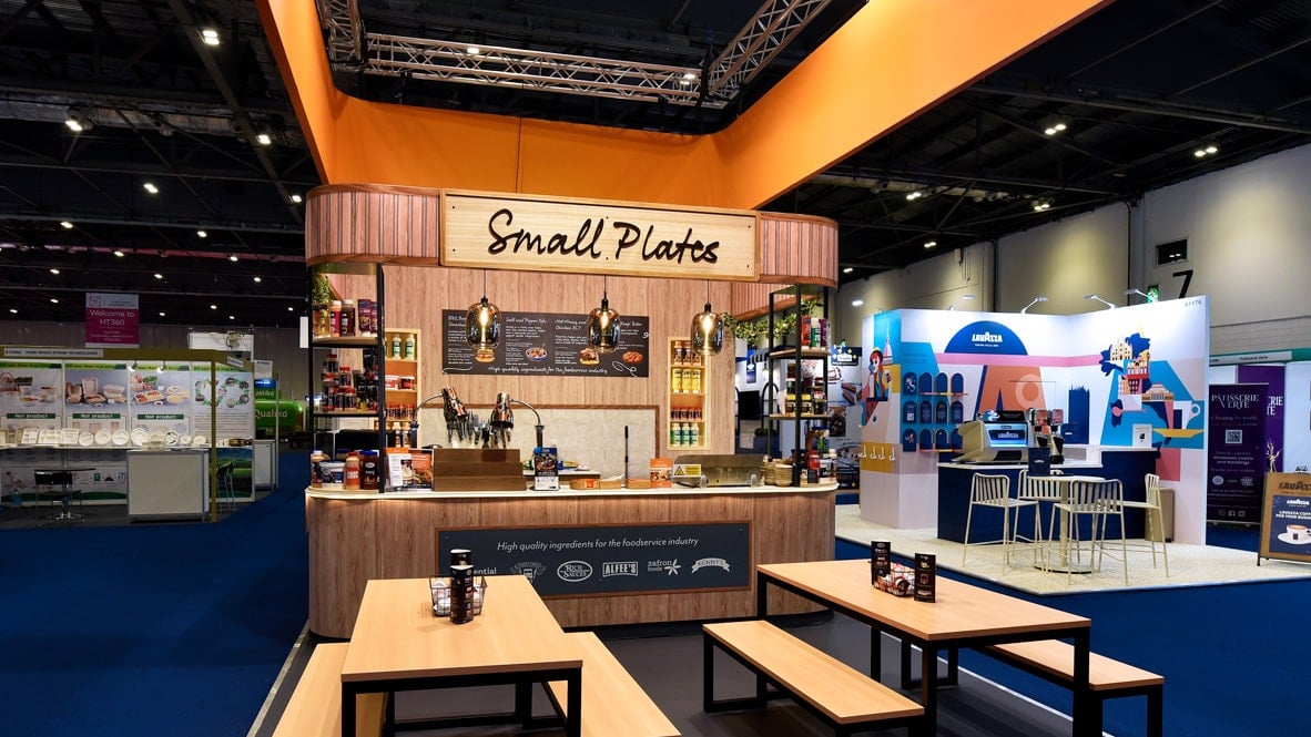 food and drink trade show stand essential cuisine
