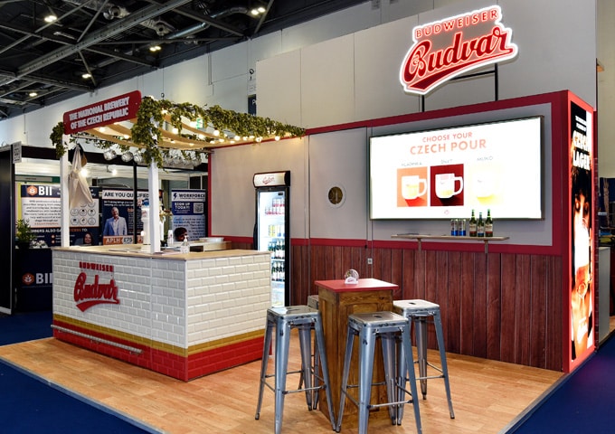 Budvar-exhibition-stand-at-the-Pub-Show-London