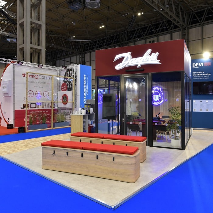 Danfoss custom exhibition stand trend InstallerShow NEC