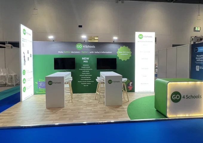 Go4Schools exhibition stand at Schools and academies show