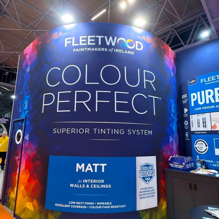 Painting and decorating show exhibition stand