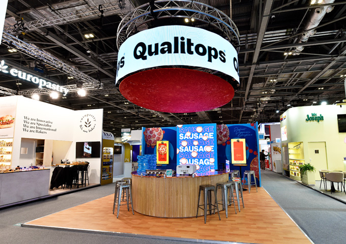 custom hanging banner for exhibition stand