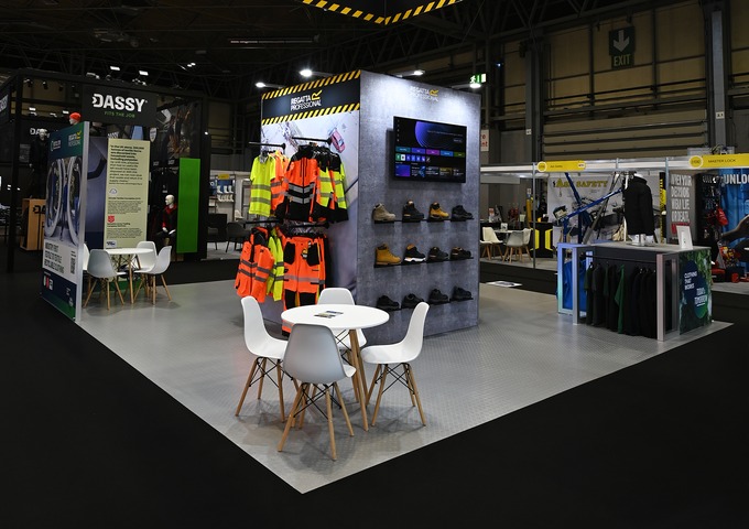 modular exhibition with custom displays
