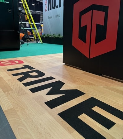 Custom exhibition stand flooring