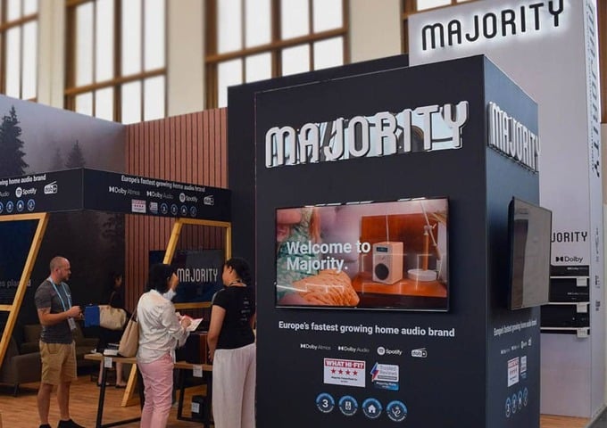 Modular Exhibition Stand Hire Majority Audio IFA 2024 Motive Exhibitions