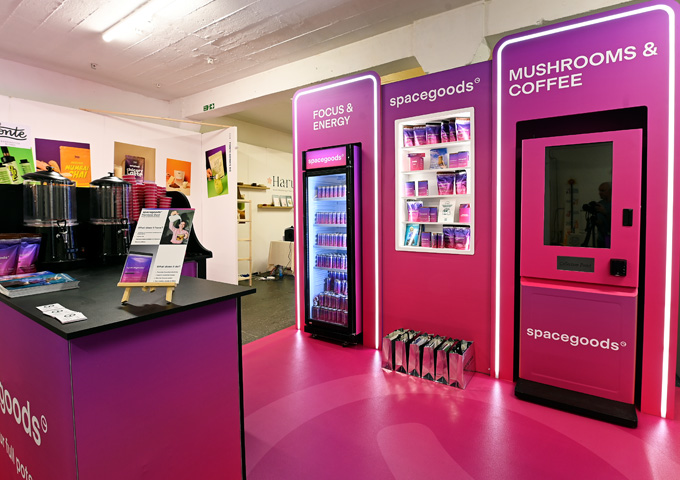Spacegoods custom hybrid exhibition stand London coffee festival