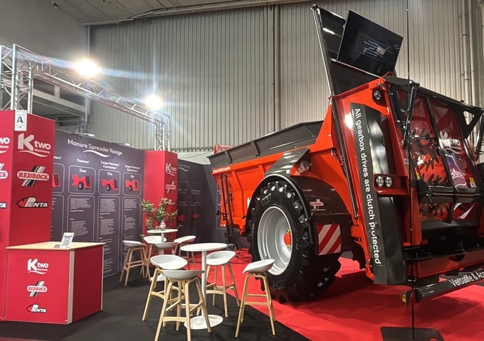 Agricultural machinery on exhibition stand by Motive Exhibitions Agricultural machinery on exhibition stand by Motive Exhibitions