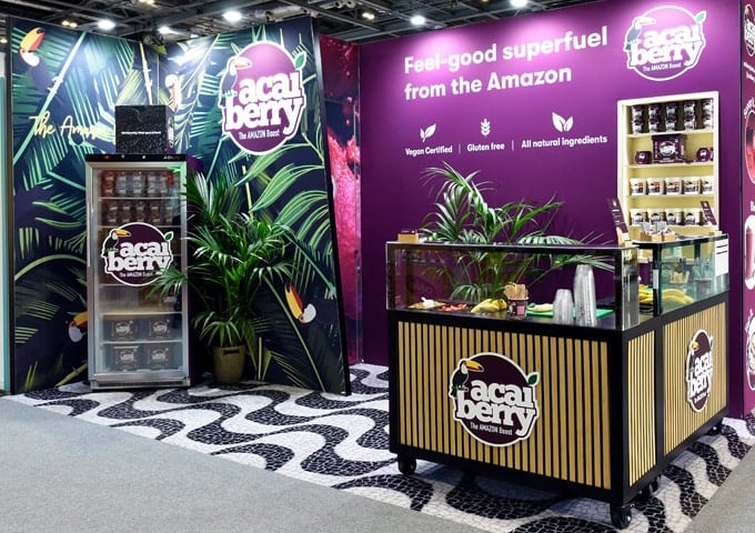 Acai Berry modular exhibition stand 680 X 480 Acai Berry Modular stand at IFE