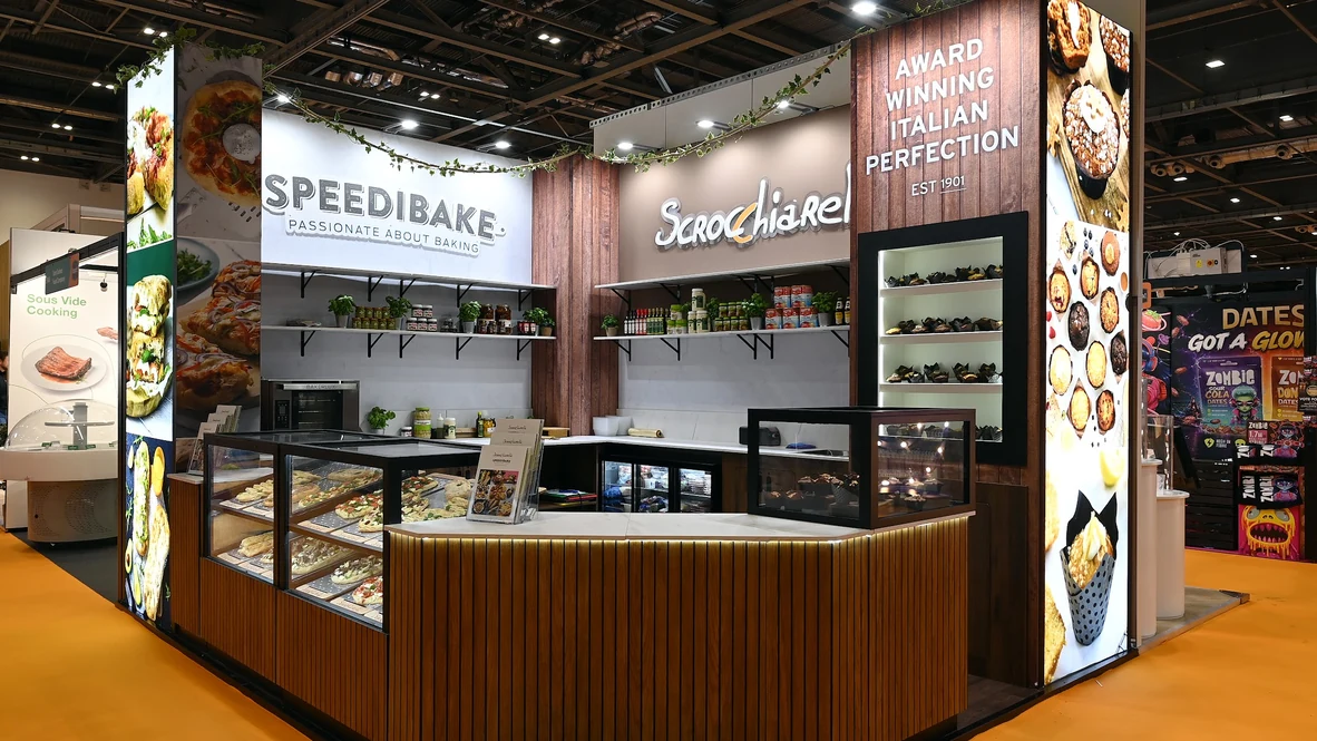 Custom exhibition stand with kitchen at Lunch Excel-gallery Custom exhibition stand with kitchen at Lunch Excel