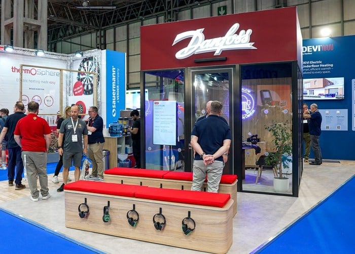 Danfoss InstallerSHOW custom exhibition stand Birmingham NEC