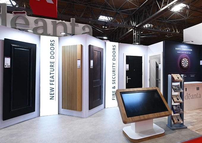 Exhibition stand product displays