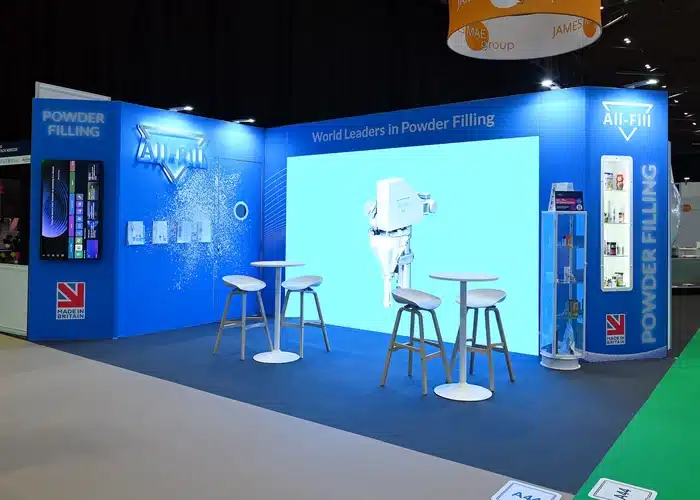 Modular exhibition stand system PPMA-Birmingham NEC