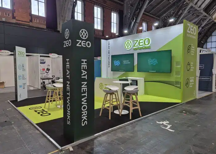 Zeo Networks exhibition stand Manchester Central